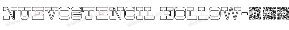 nuevostencil hollow字体转换